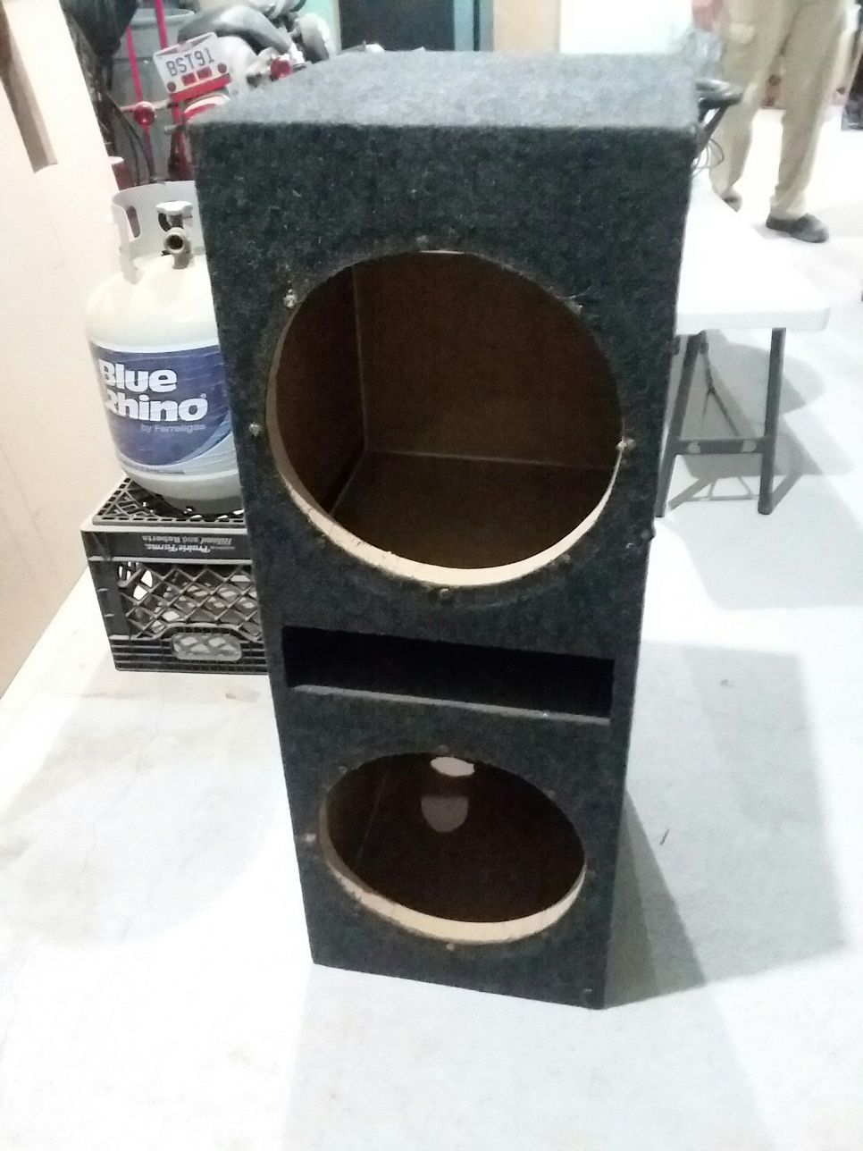 Dual 12 inch subwoofer box.