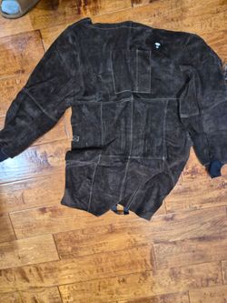Black Suede Leather apron