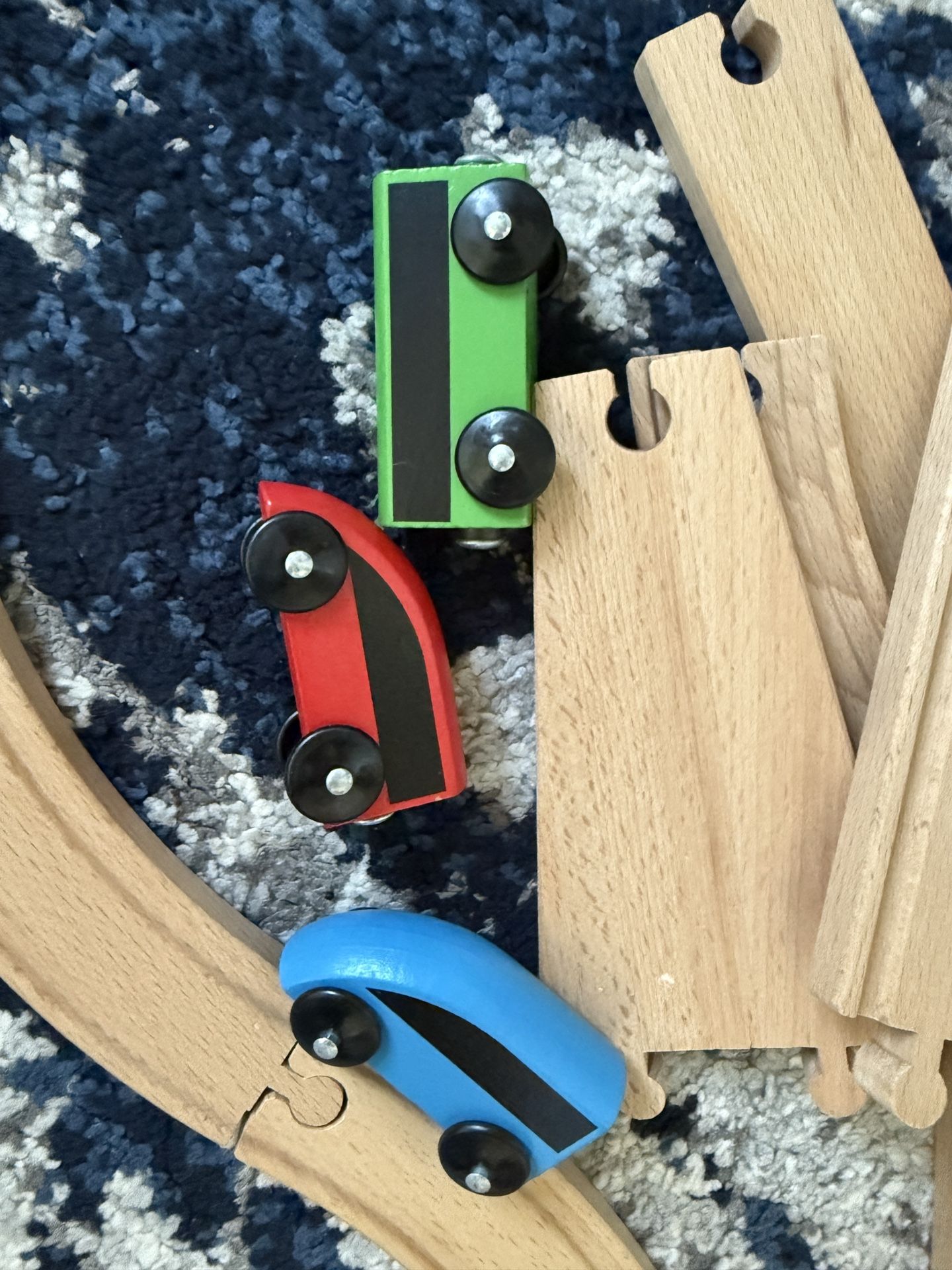 Wooden Toy Train And Tracks