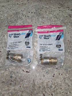 1/2 x 1/2 inch FNPT Female adapter and 1 tube strap