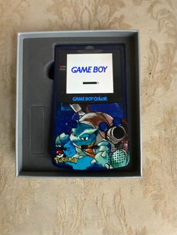 Custom Modded Game Boy Color (Backlit Screen & Collector Box) - Blastoise Edition