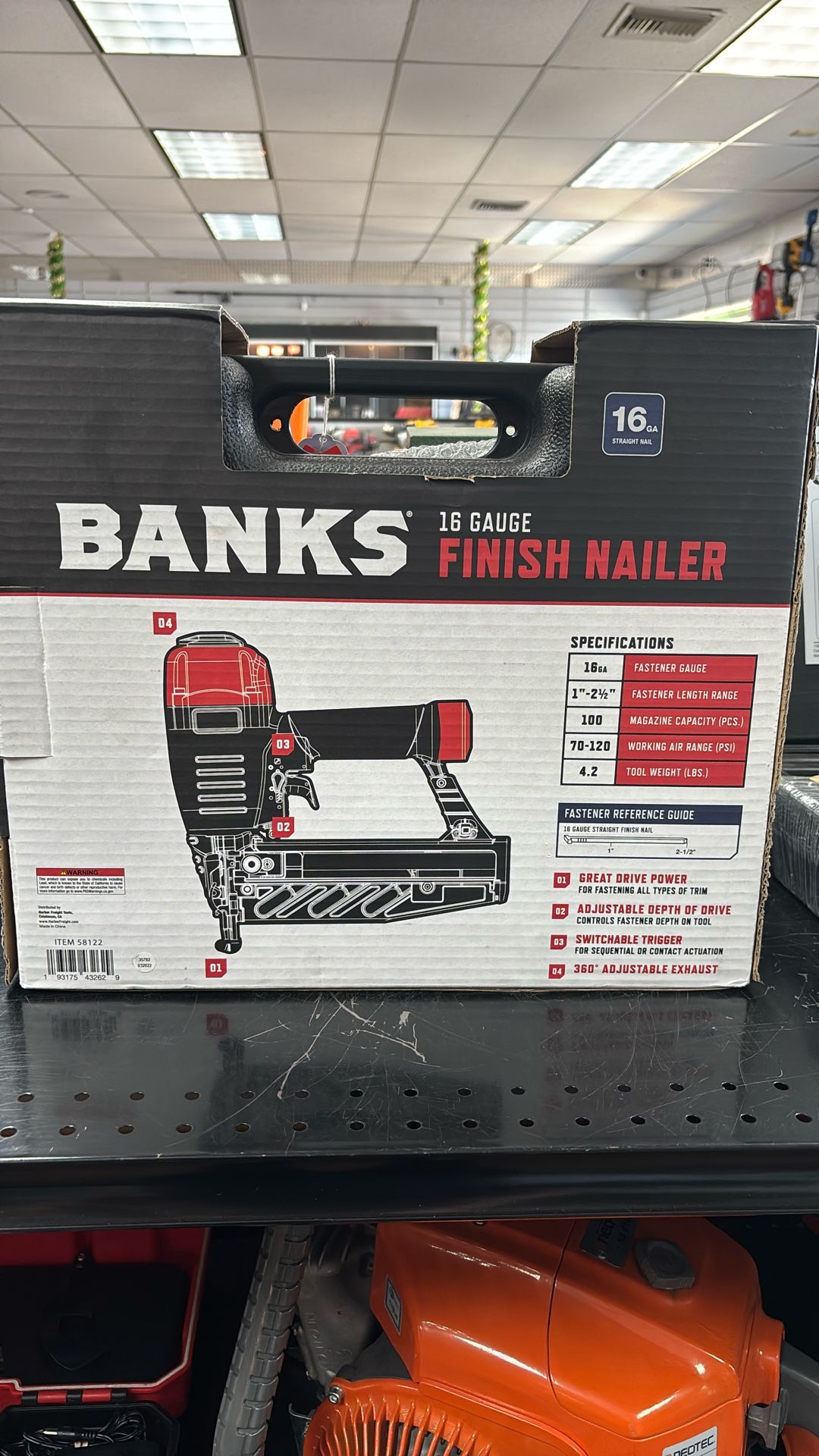 Banks Finish Nailer 16 Gauge