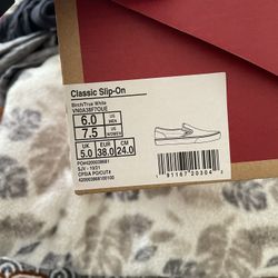 NEW WORN classic slip ons vans