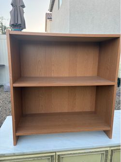 2-Shelf Wooden Bookcase / Storage Unit