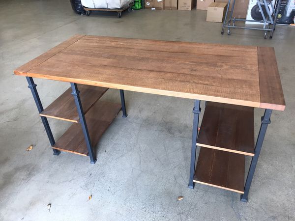 Industrial Wooden Desk 5 Feet Computer Desk For Sale In Whittier