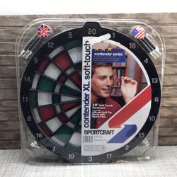 NEW ** SPORTSCRAFT SOFT TOUCH DARTBOARD SET