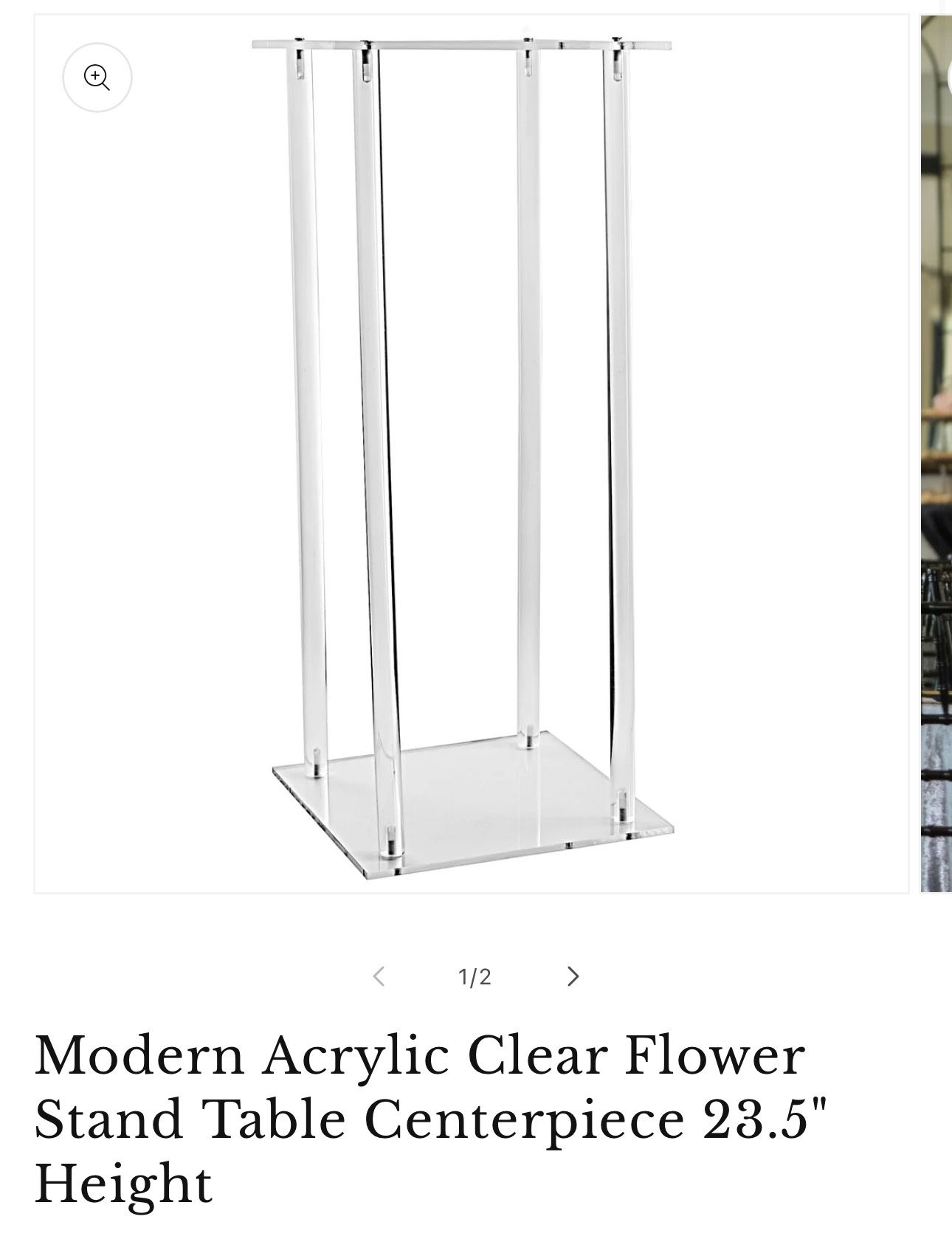 Acrylic Stand Table Centerpiece