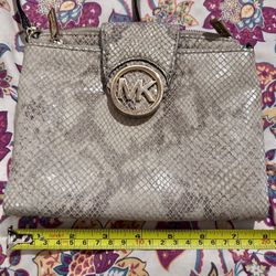 Michael Kors Crossbody Snakeskin Print Purse