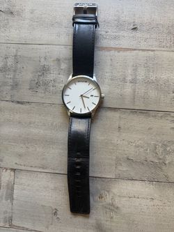 MVMT Classic Watch Black Leather Strap