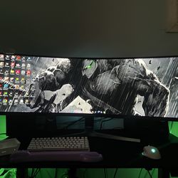 49 inch 4k curved Samsung monitor