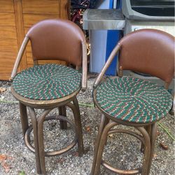 2  Nice Vintage Bar Stools 