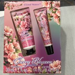 Crystal Water Hand Cream & Lip Gloss Set (Brand New) 