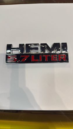 Hemi 5.7 Liter Metal Emblem