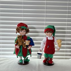 Christmas Porcelain Dolls 