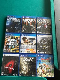 PS4 / PS5 Game Bundle – 9 Games , AirPods first gen , case , headset, ps4 nd Xbox controller , hit me up if interested