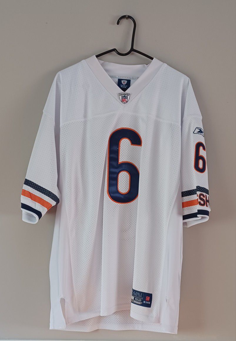 Autographed Jay Cutler Chicago Bears White #6 Jersey, Reebok NFL ...