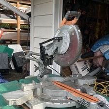 Rigid 12inch Double Bevel With A Slide Chop Saw