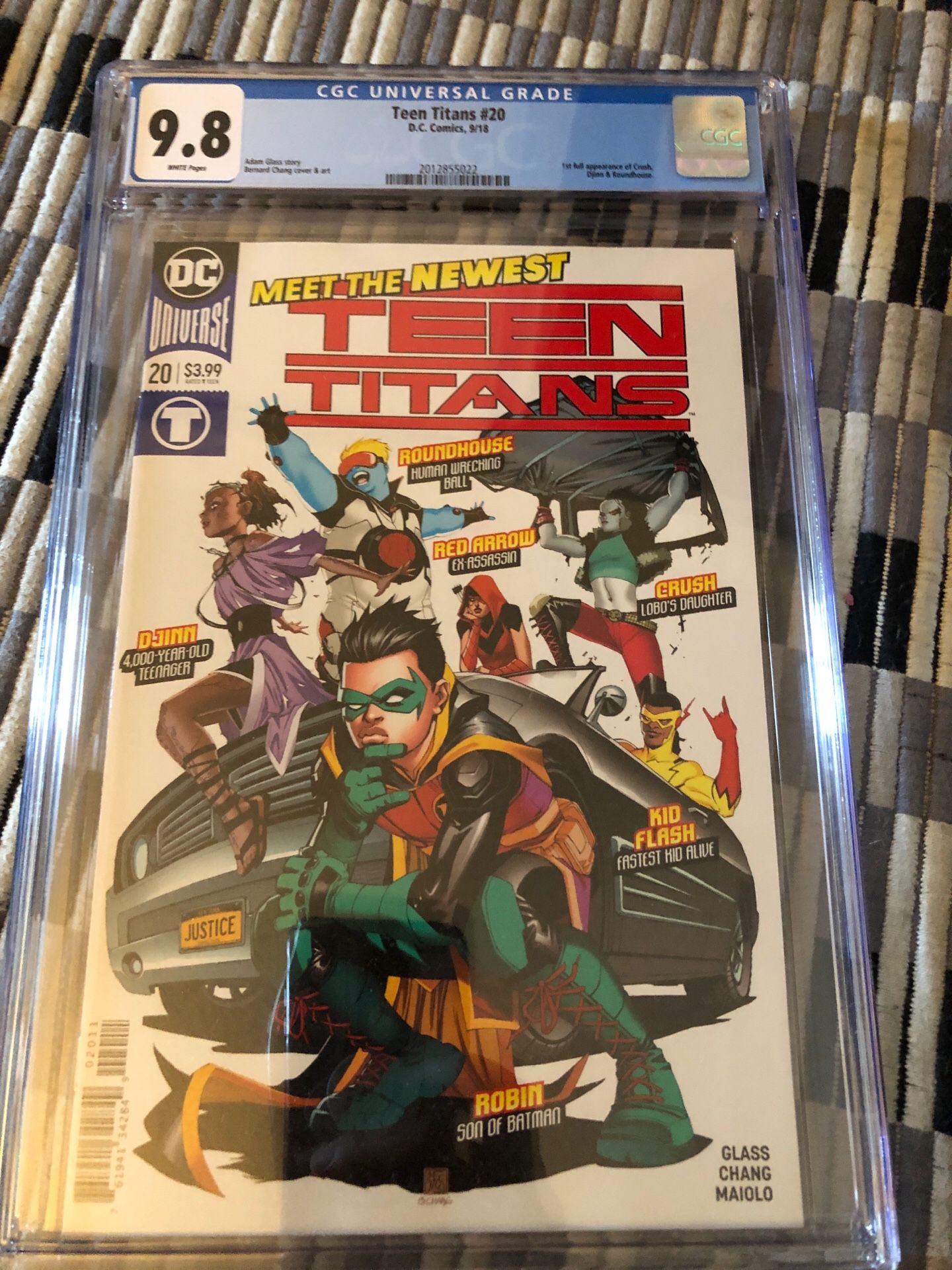 Teen Titans 20 9.8 cgc first appearance of Crush DC comic