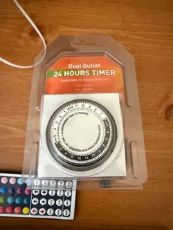 (5 IN STOCK) Dual Outlet 24 Hour Mechanical Timer