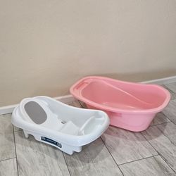 Newborn to Toddler Tubs Up To 5 Years Old.  Both For $8