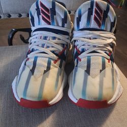 Adidas James Harden Vol. 4 GCA Dynasty Rockets WHITE SNEAKERS SHOES Size 10