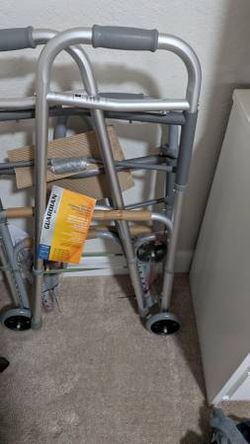 brand new with tags Guardian folding walker with wheels pai $133 plus tax
