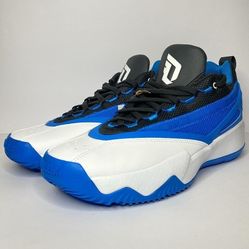New Men's Adidas Men's Dame Certified 2.0 Basketball Sneakers (Blue/White/Black) 