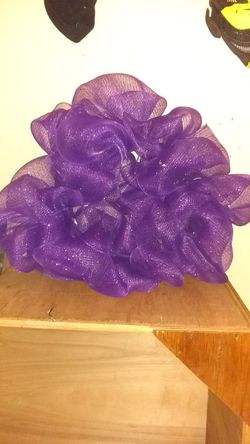 Giant purple wreath