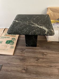 Used marble end table