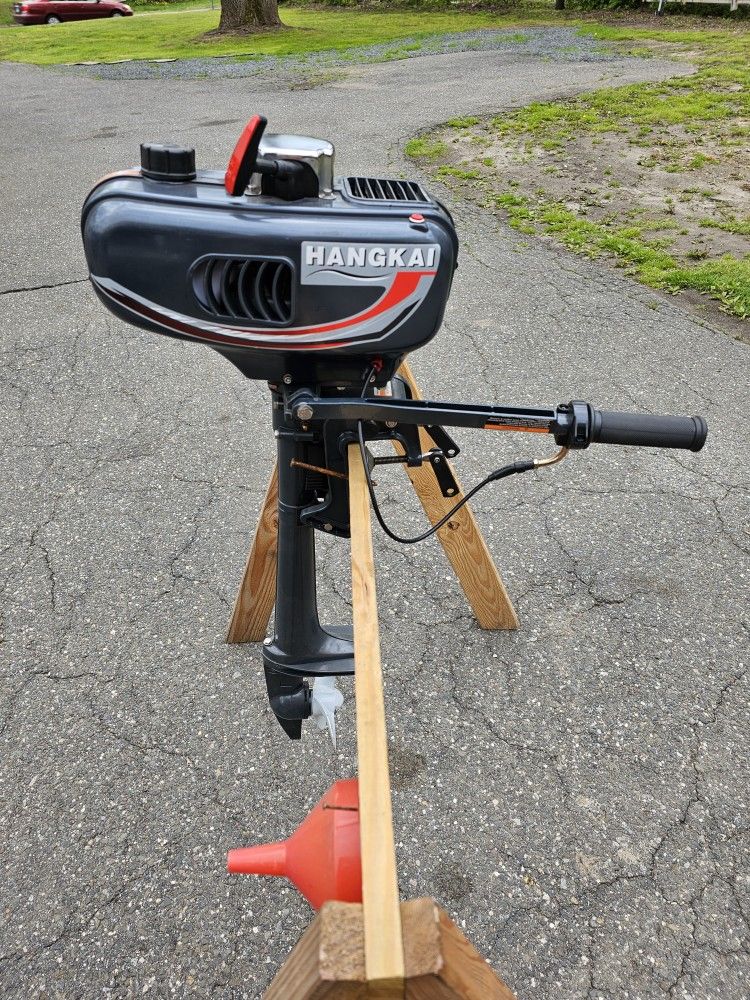 Like New HANGKAI 3.5HP 2 STROKE OUTBOARD MOTOR