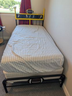 Twin football bed