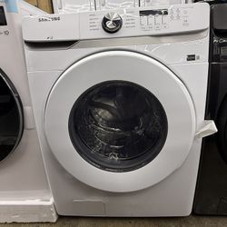 new open box Samsung 4.5 cu. ft. High-Efficiency Front Load Washer in White with Self-Clean+