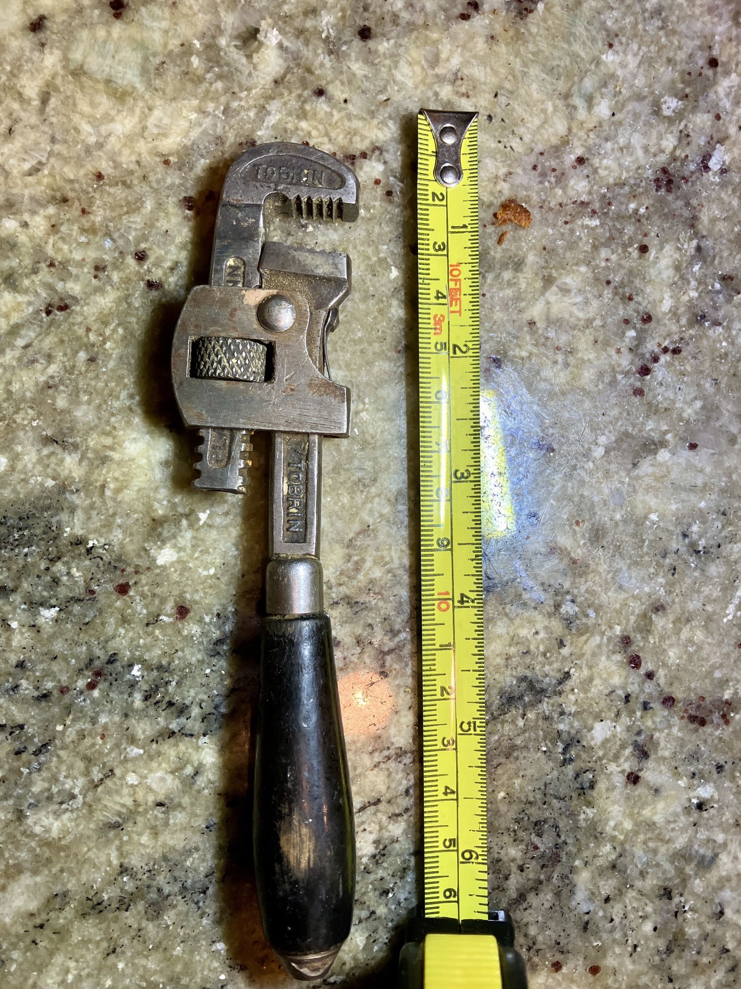*MADE IN USA* Tobrin Vintage #6 Wooden Handle Wrench