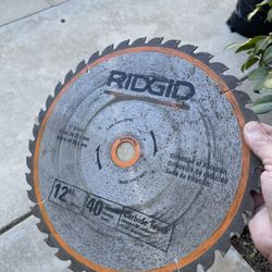 12” Table Saw/Miter Saw Ridged Blade 40 Teeth