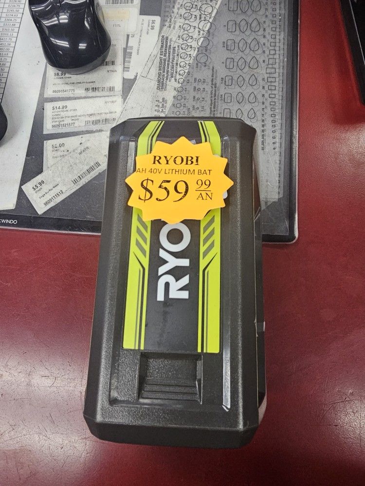96091 Ryobi Op40504VNM 40v Lithium Ion 5.0 Ah Battery 584060