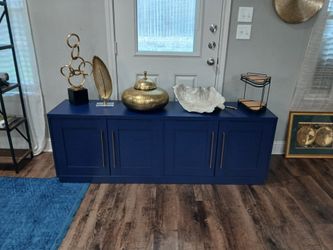 Blue console table