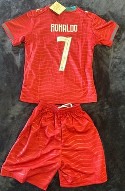 Soccer Portugal 🇵🇹 and away kids sizes  from 4 years old to 12 years old Ronaldo Portugal home world cup 2026 kids and adults Jerseys jersey Ronaldo