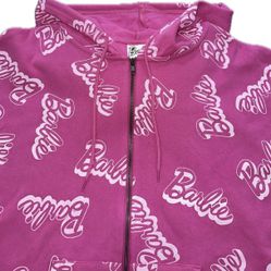 Barbie Full Zip Hoodie Sweatshirt Women’s 2X & 3X New