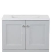 ***BRAND NEW*** Glacier Bay Delridge 30 Inch Vanity In Pearl Gray With White Sink