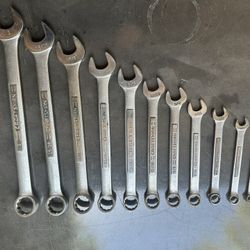 Vintage 13-Piece Craftsman USA SAE Combination Wrench Set – 1” to 1/4”