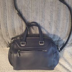 Coach Ace Satchel Handbag Dark Navy