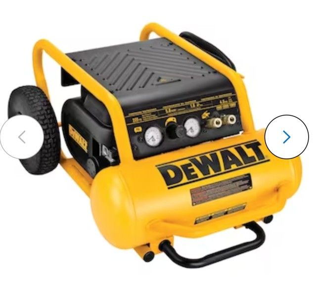 DEWALT 4.5-Gallon Portable Electric 225 PSI Horizontal Air Compressor