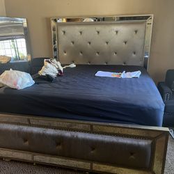 Cali King Bed Frame Plus Dresser