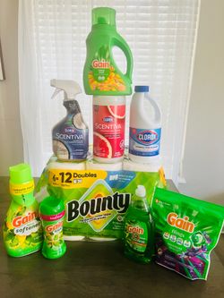 Bounty, Gain, & Clorox Cleaning Bundle - $42