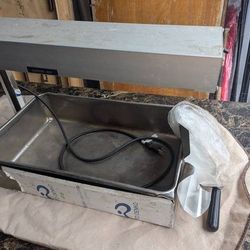 Hatco Glo-Ray 12 3/8" x 24" Stainless Steel Portable French Fry Warmer