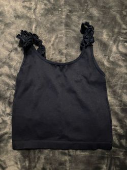 Blue Crop Top