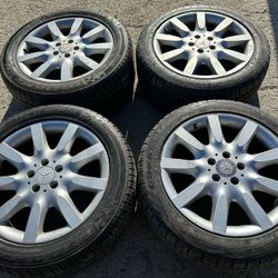 18” Mercedes Benz Wheels and Tires 18 Alloy Rims 5 lug staggered Rines con Llantas factory original stock take off oem oe offs takeoffs pull stocks 2