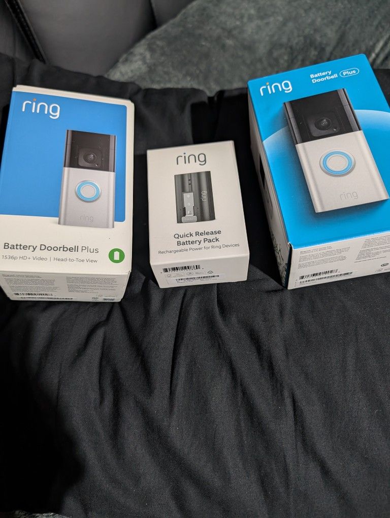 2 Ring Doorbell Plus And Battery