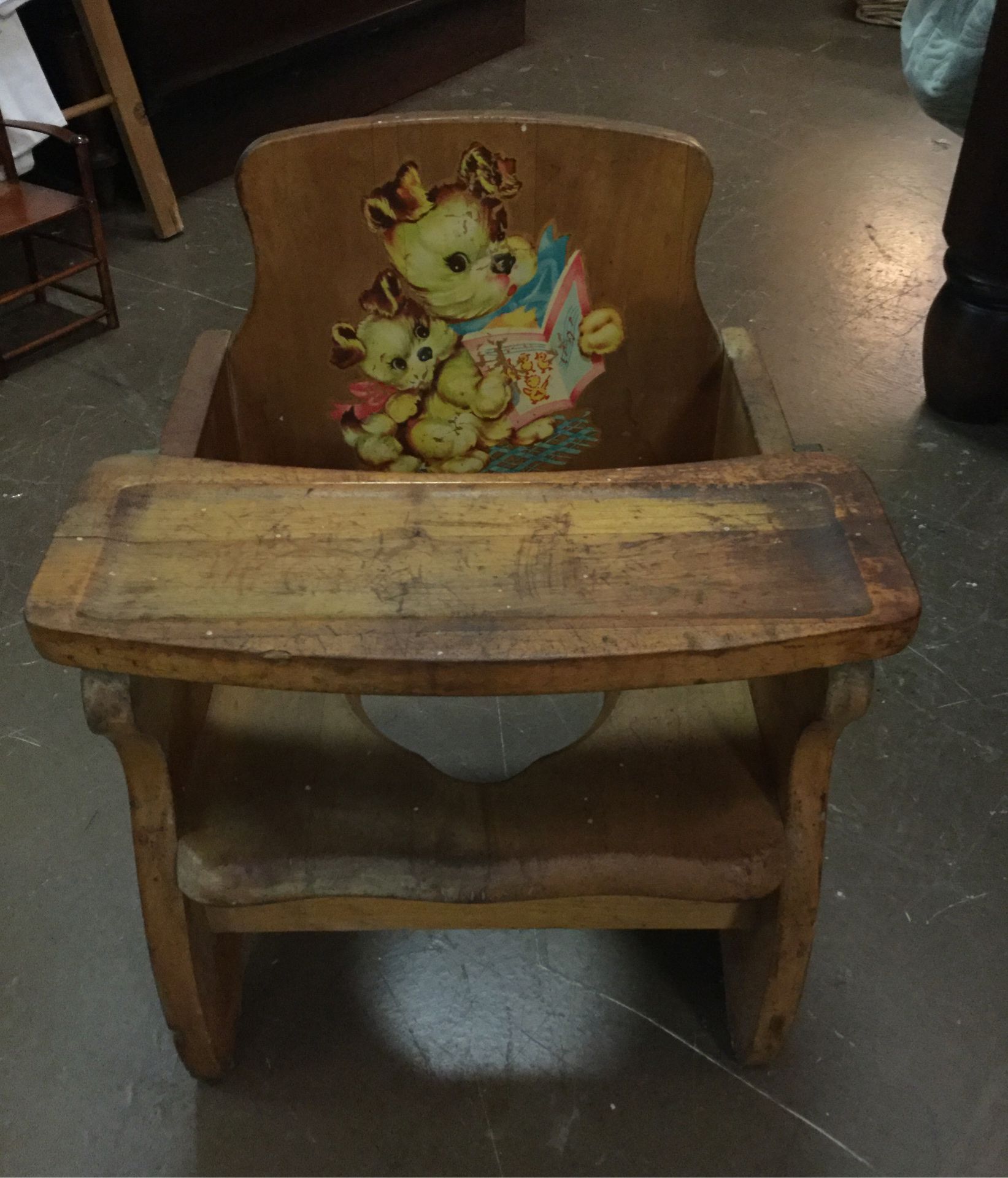 Antique child’s potty chair