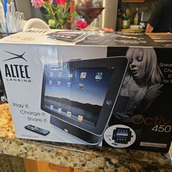 Altec Lansing Octiv Stage MP450 30-Pin iPad Speaker Dock w/Power Cord 
